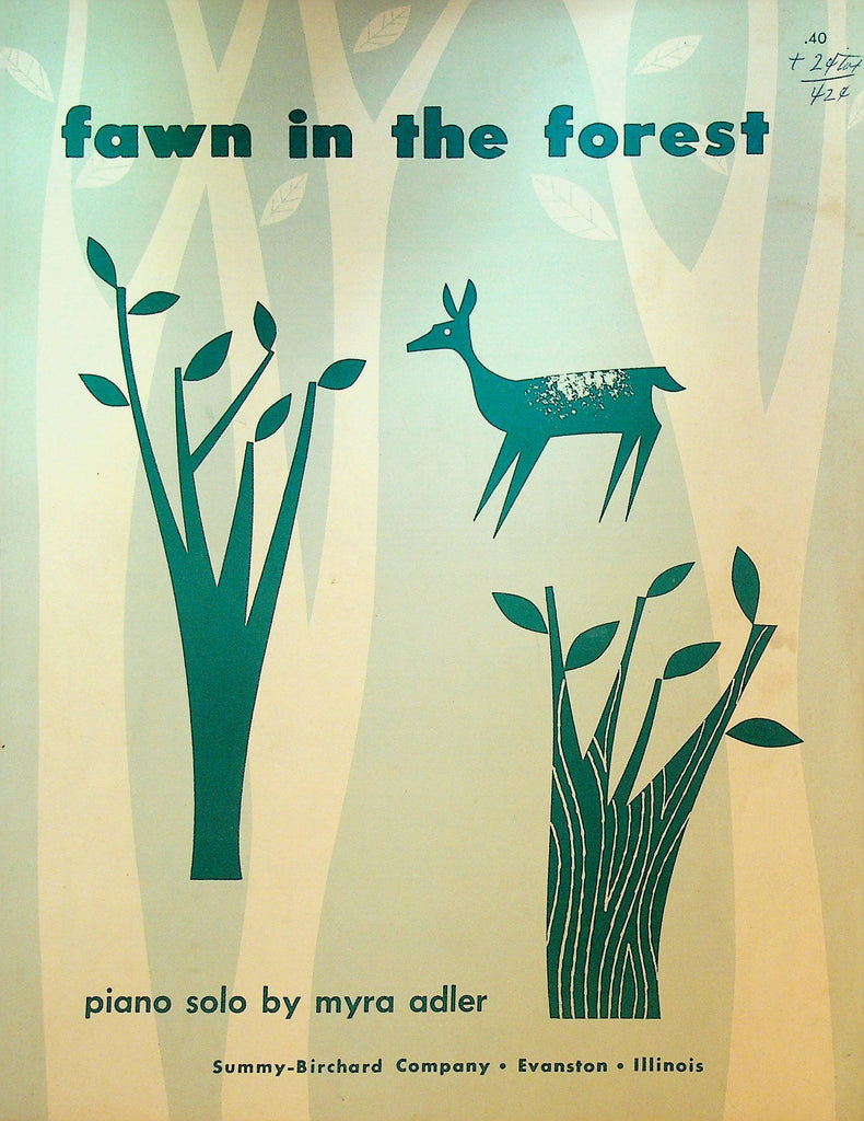 Fawn in the Forest by Myra Adler Sheet Music