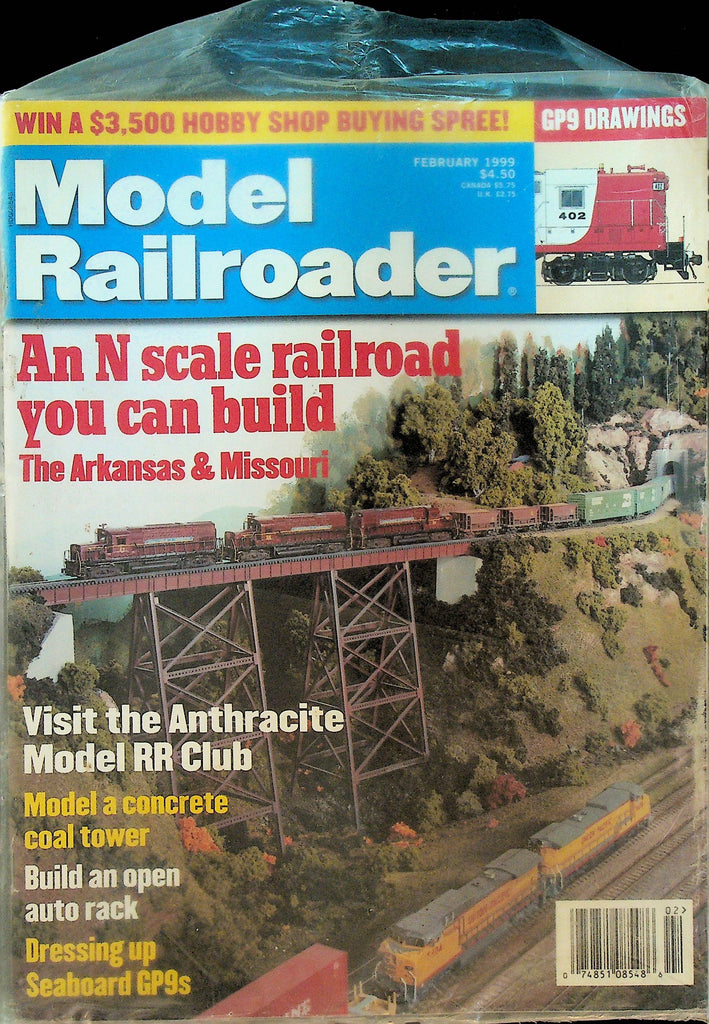 Model Railroader Magazine February 1999