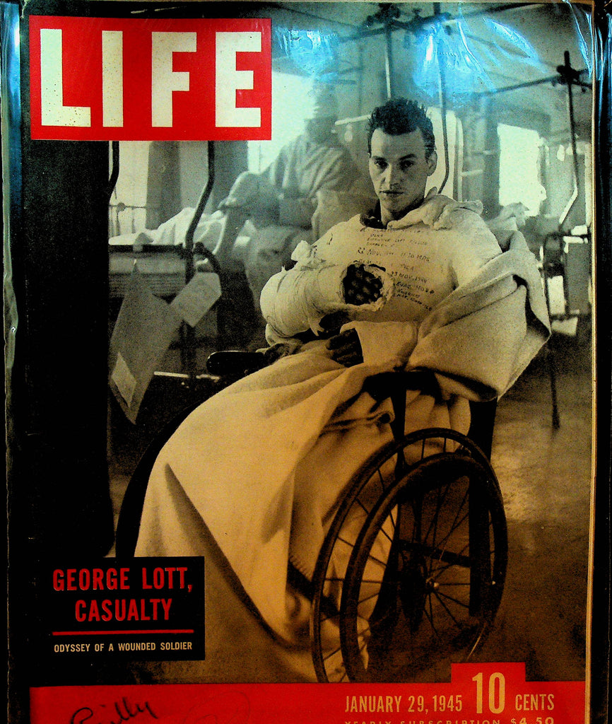 Life Magazine January 29 1945 George Lott WWII