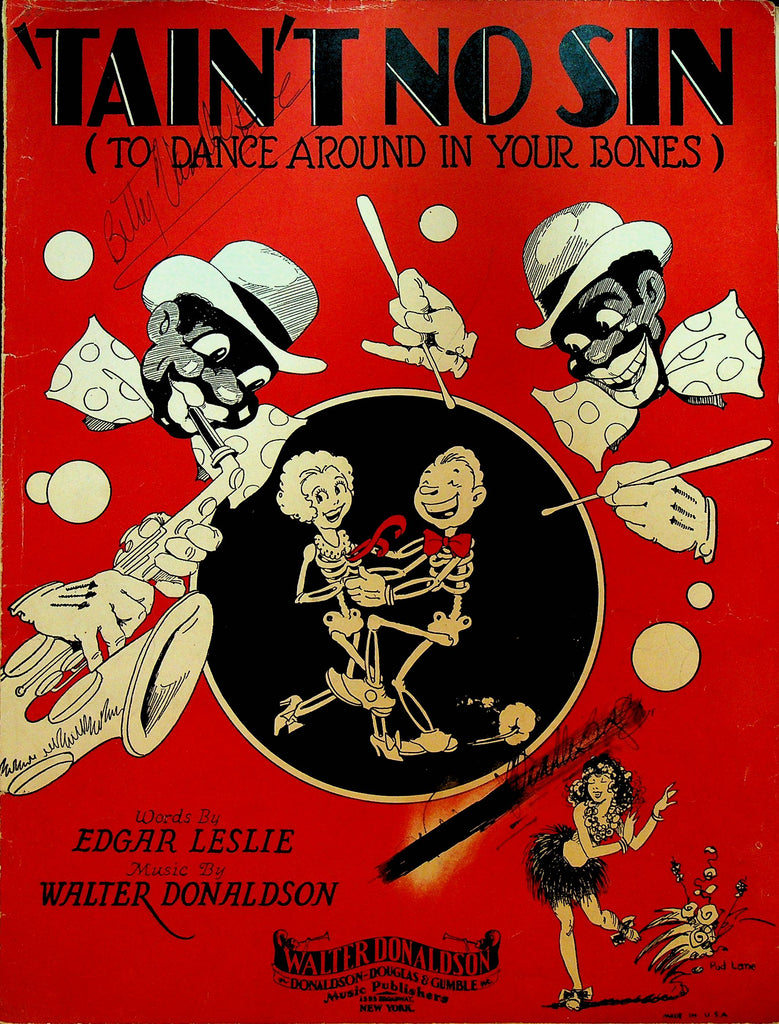 Tain't No Sin To Dance Around In Your Bones Sheet Music