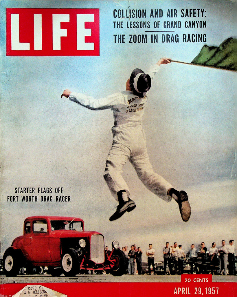 Life Magazine April 29 1957 Drag Racing