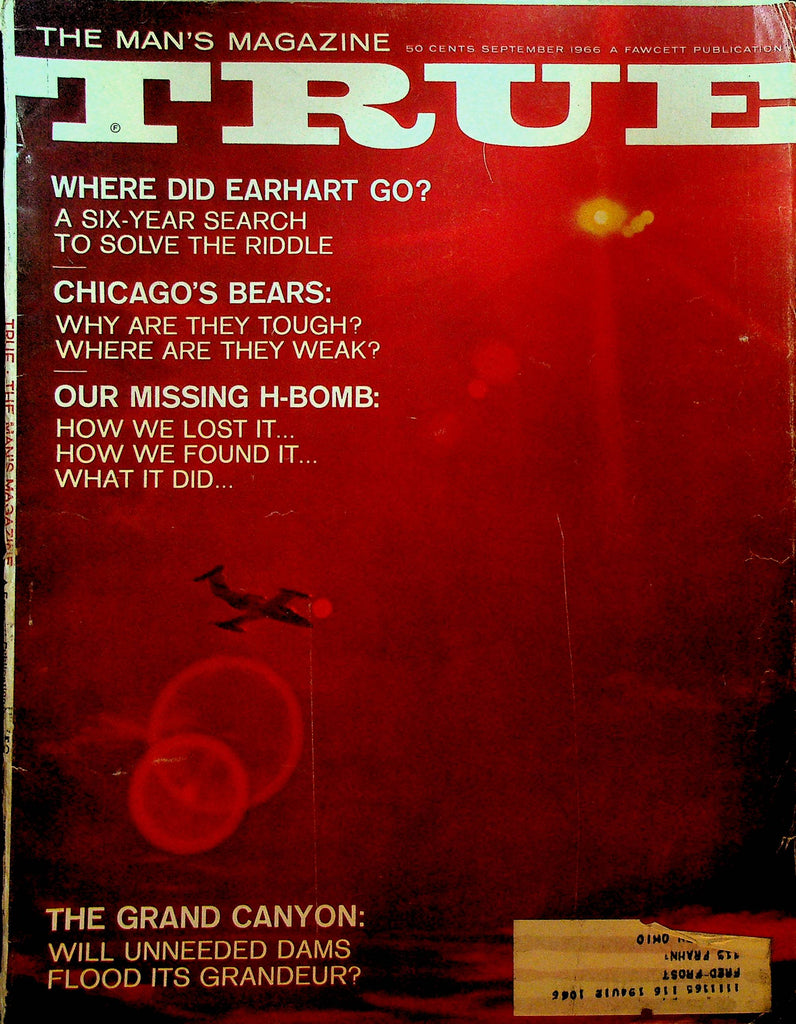 True Magazine September 1966 Amelia Earhart