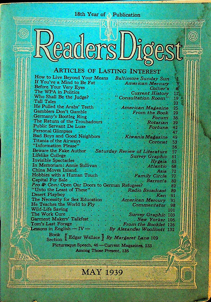 Reader's Digest May 1939