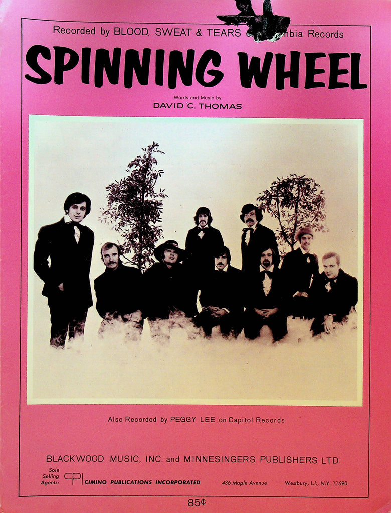 Spinning Wheel Sheet Music Blood Sweat Tears