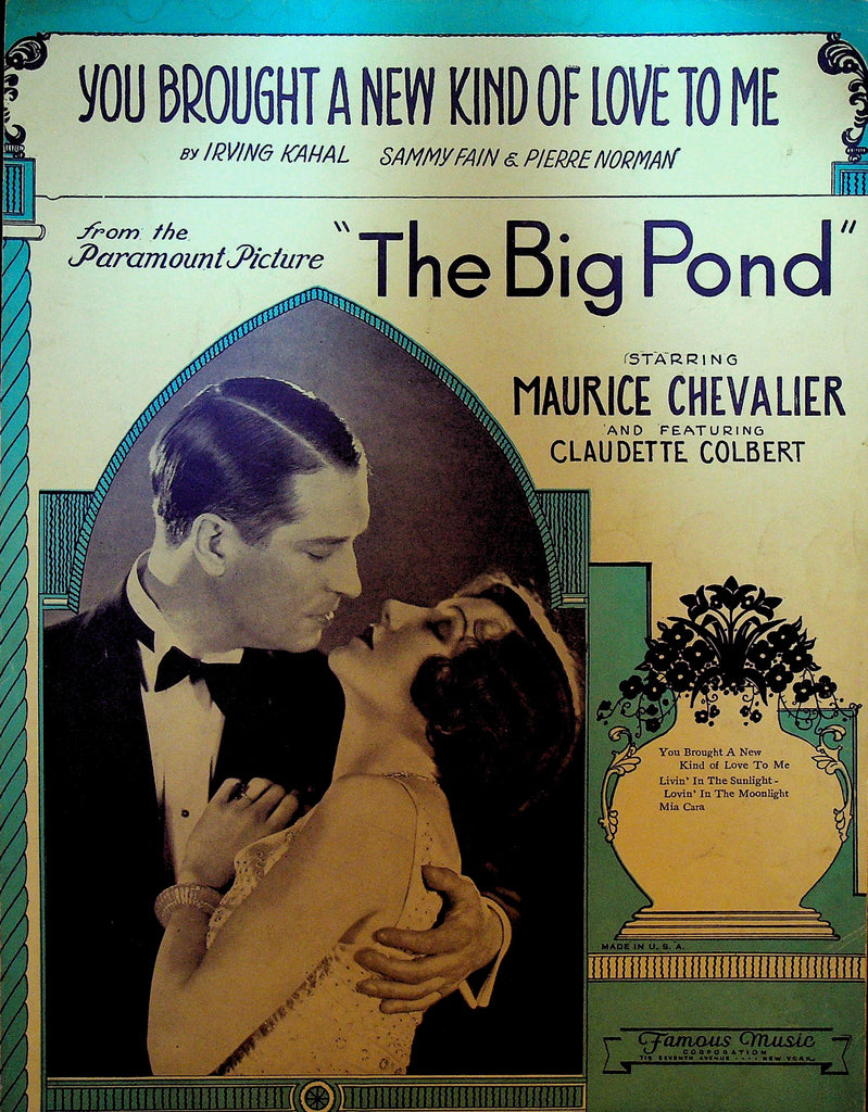 You Brought a New Kind of Love to Me Sheet Music