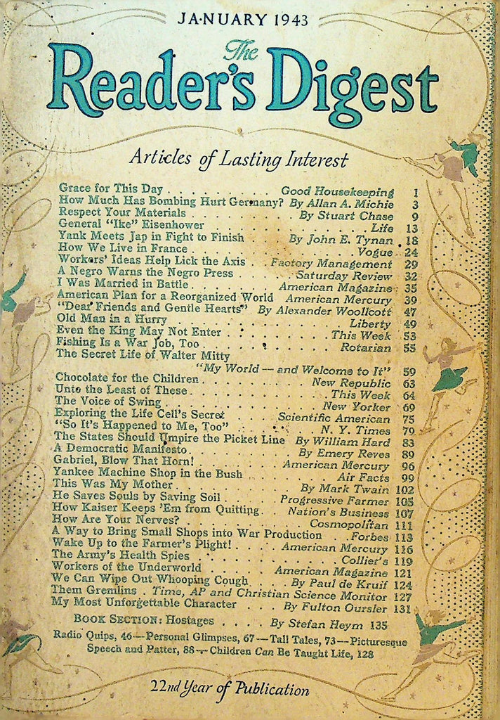 Reader's Digest January 1943