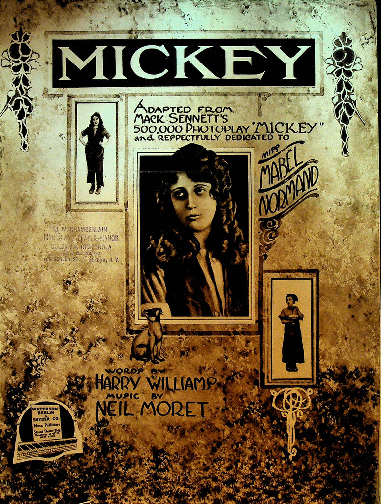 Mickey Sheet Music Mabel Normand