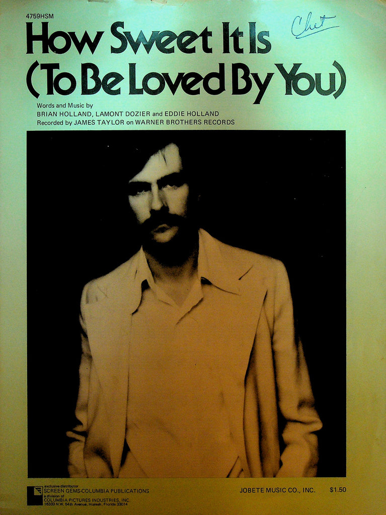 How Sweet It is to Be Loved By You Sheet Music James Taylor