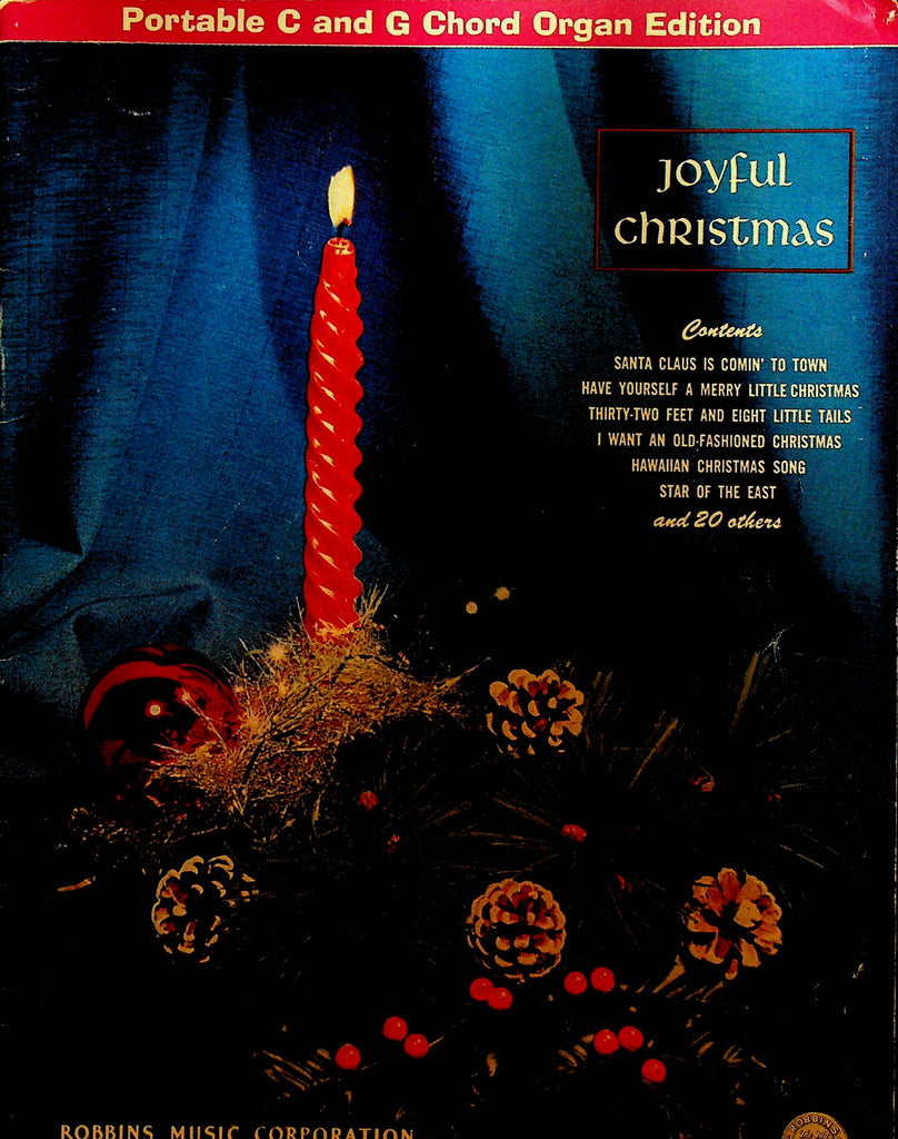 Joyful Christmas Songbook for Portable C and G Chord Organs