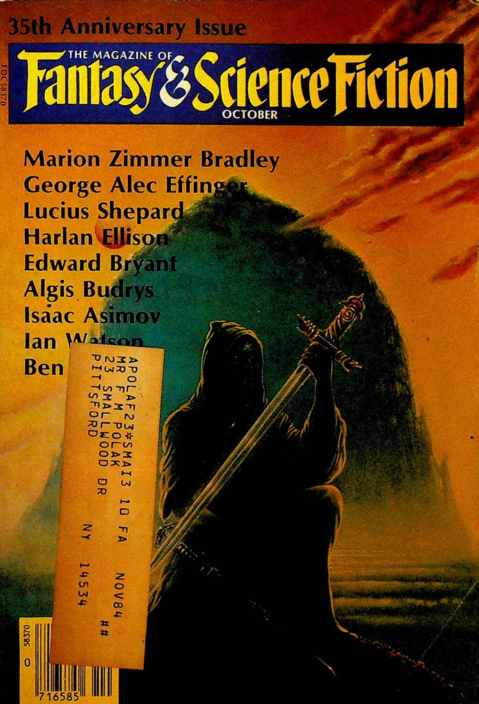 Magazine of Fantasy & Science Fiction October 1984
