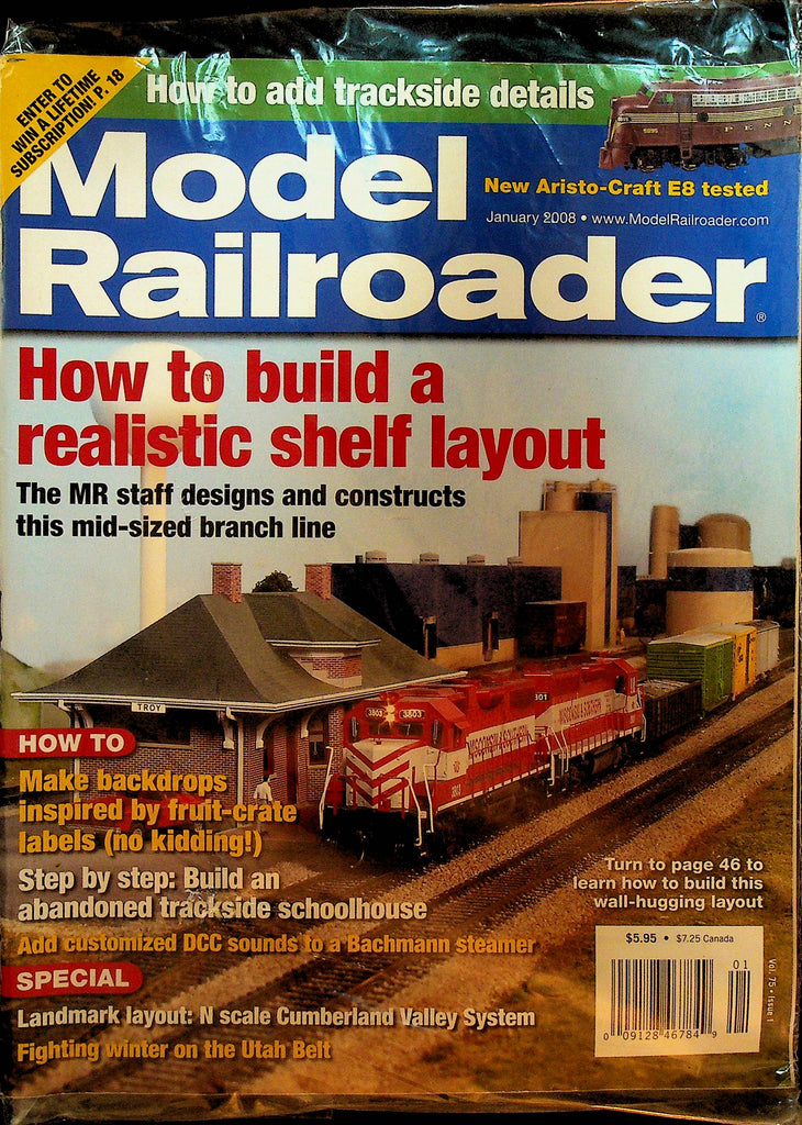 Model Railroader Magazine January 2008