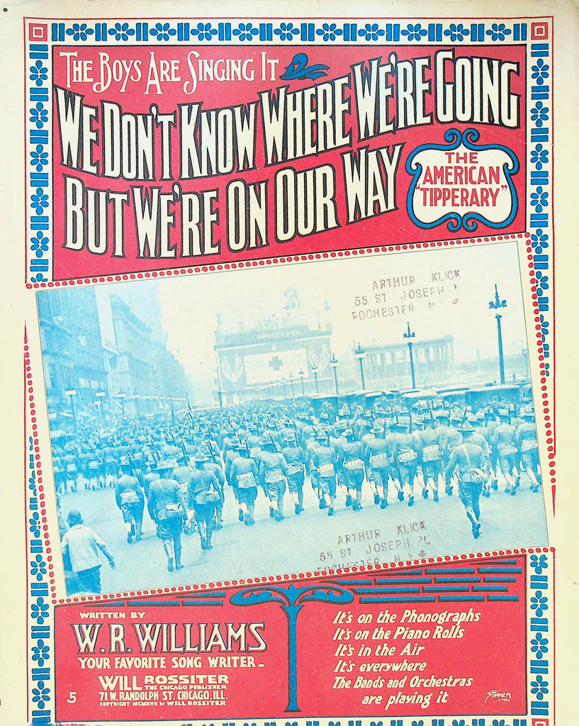 We Don't Know Where We're Going but We're On Our Way Sheet Music