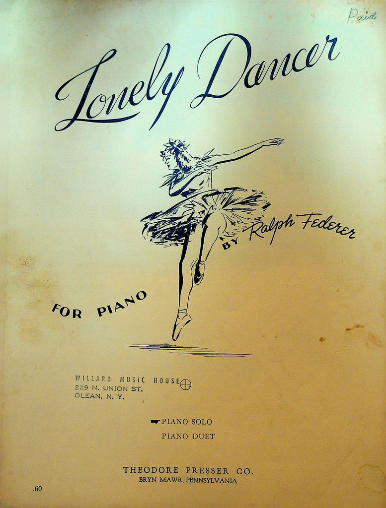 Lonely Dancer Sheet Music