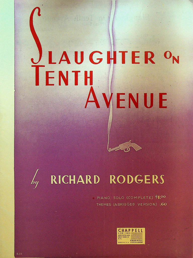 Slaughter on Tenth Avenue Sheet Music