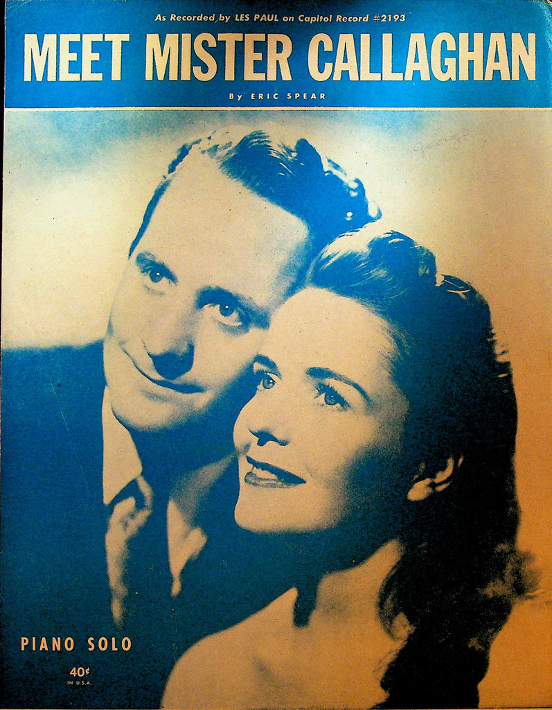 Meet Mister Callaghan Sheet Music