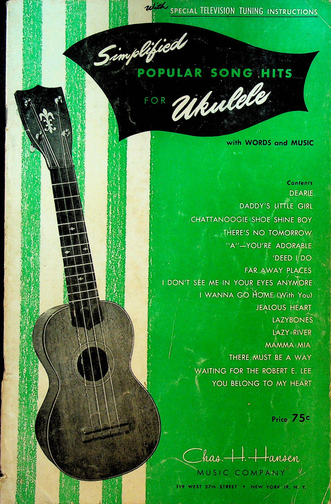 Simplified Popular Song Hits Ukulele