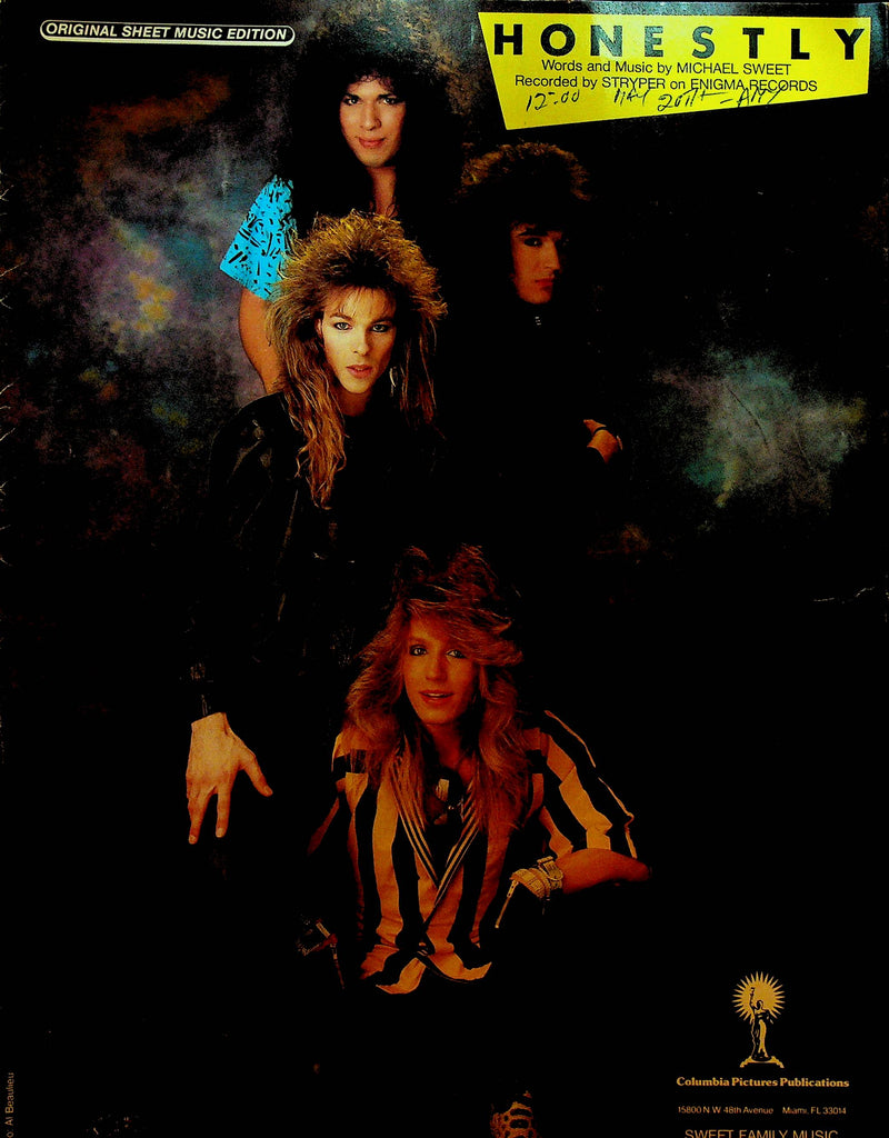 Honestly by Stryper Sheet Music