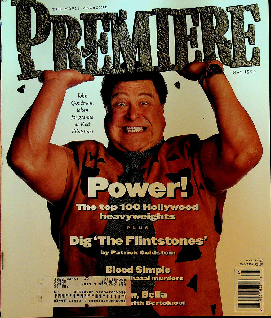 Premiere Movie Magazine May 1994 John Goodman as Fred Flinstone