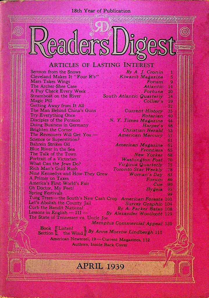 Reader's Digest April 1939