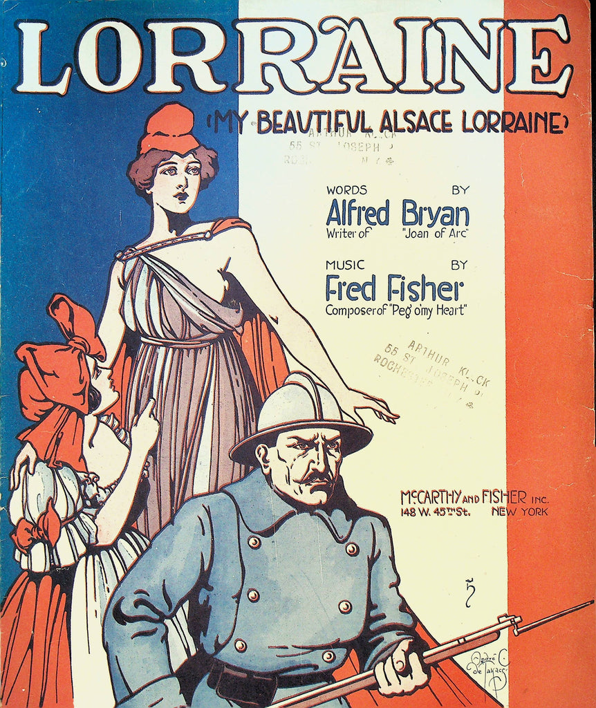 Lorraine My Beautiful Alsace Lorraine Sheet Music