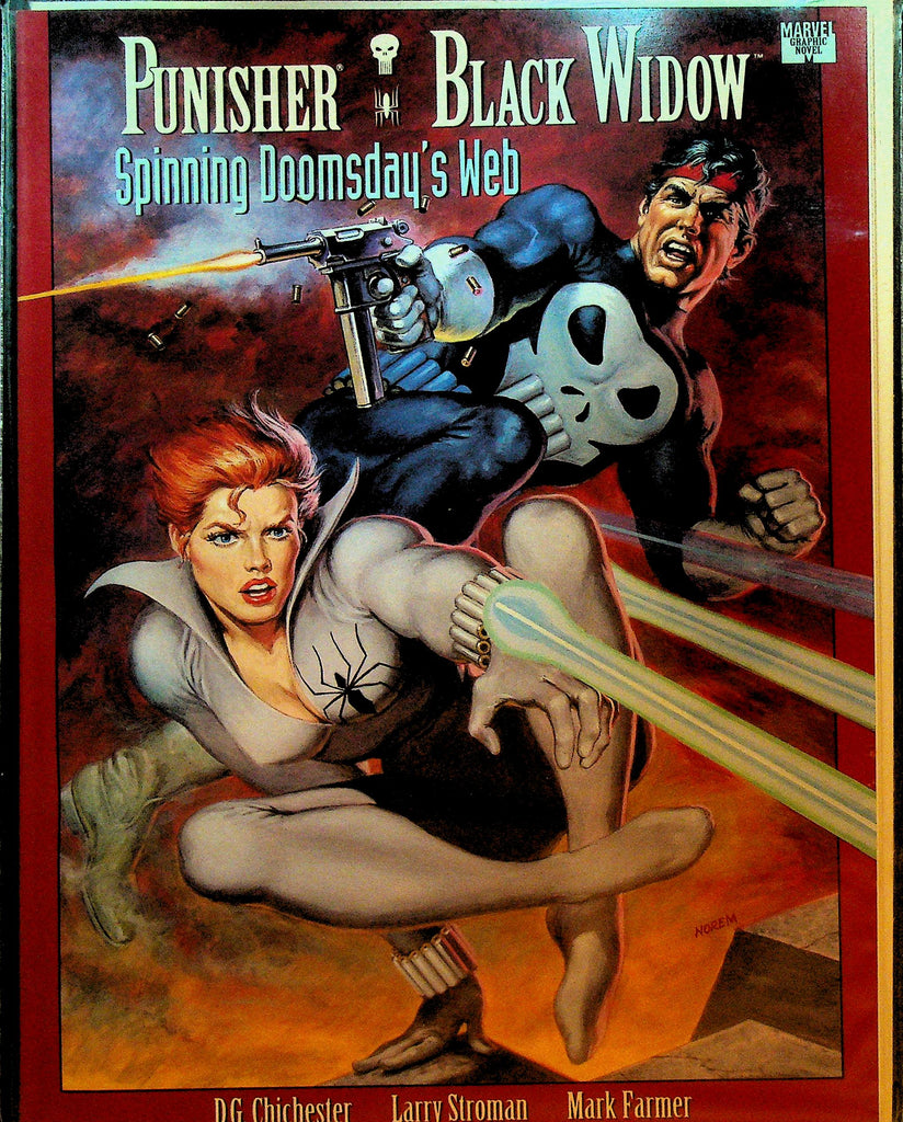 Punisher Black Widow Spinning Doomsday's Web Graphic Novel
