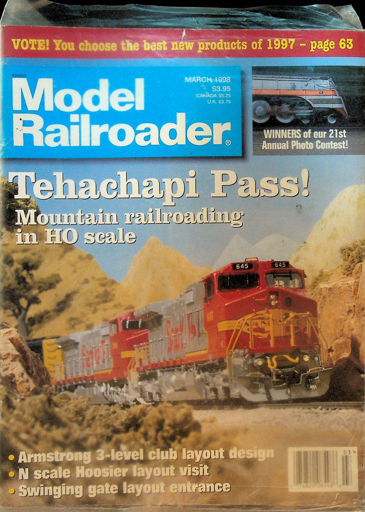 Model Railroader Magazine March 1998