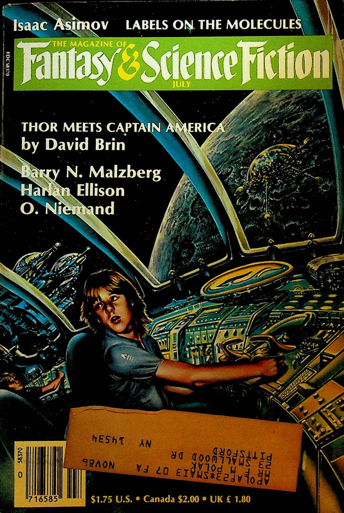 Magazine of Fantasy & Science Fiction July 1986