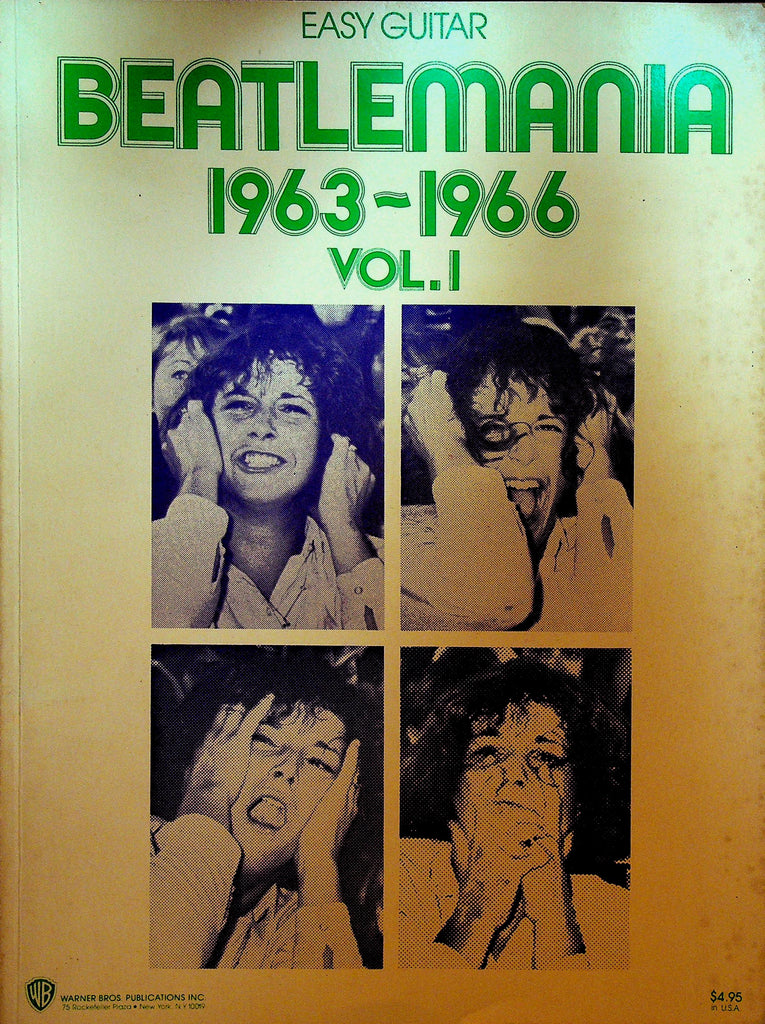 Beatlemania 1963 to 1966 Volume 1 Easy Guitar
