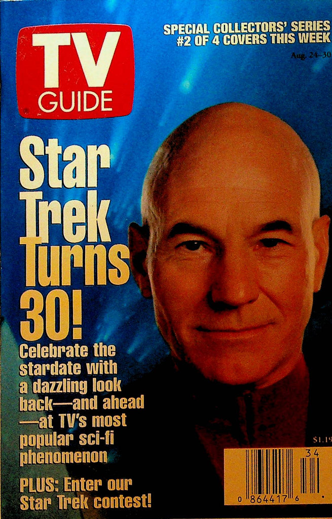 TV Guide August 24 1996 Patrick Stewart