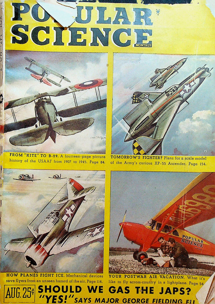 Popular Science Magazine August 1945