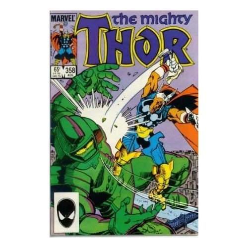 Thor #358 "Beta Ray Bill, Titanium Man & G.L.F. Appearance- Death of Megatak "