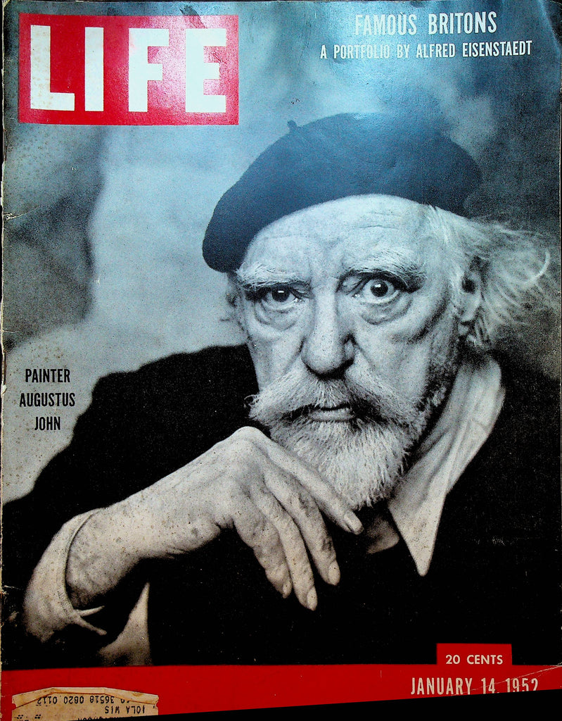 Life Magazine January 14 1952 Augustus John Painter