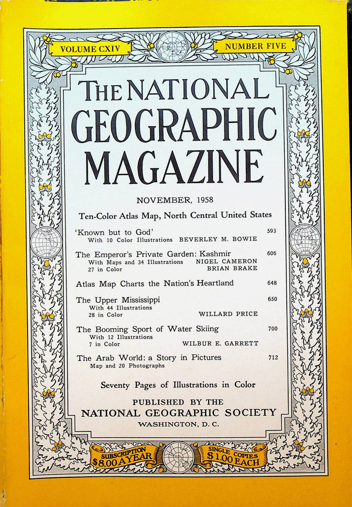 National Geographic Magazine November 1958