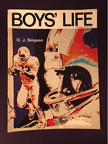 BOYS' LIFE MAGAZINE NOVEMBER 1974 FOR ALL BOYS, O.J. SIMPSON COVER