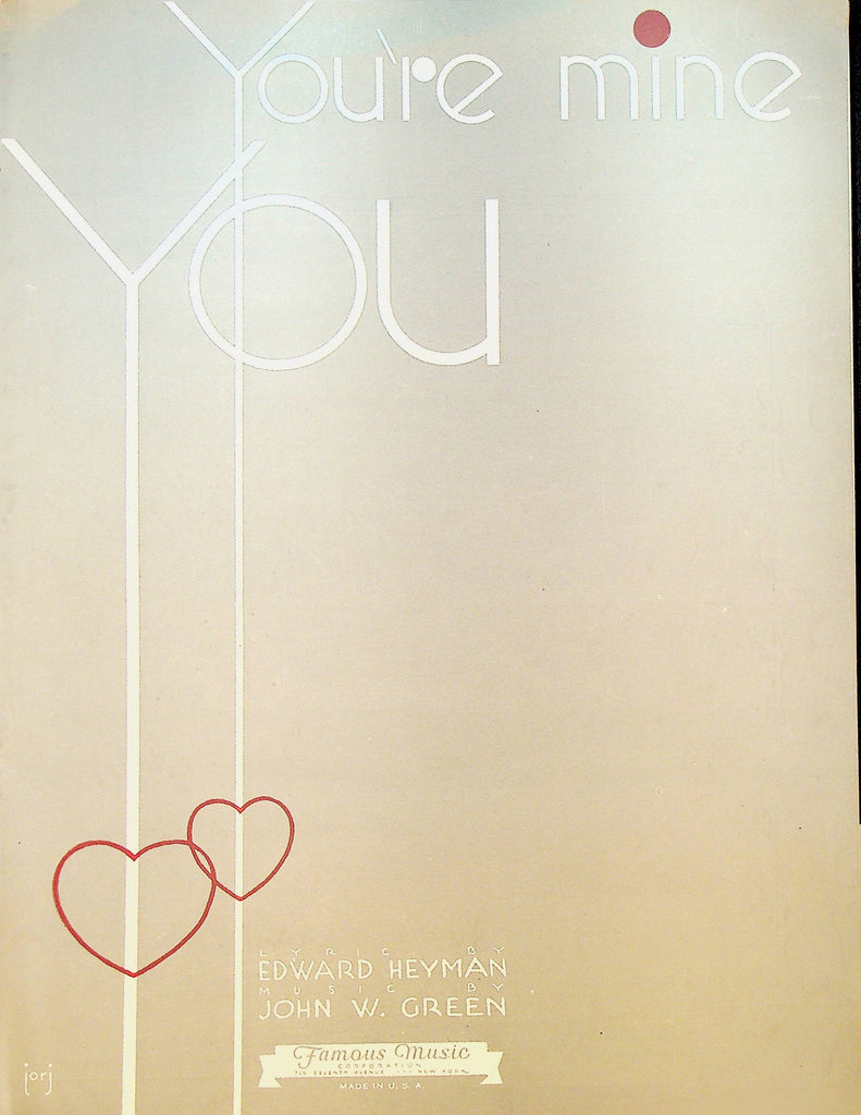You're Mine You Sheet Music
