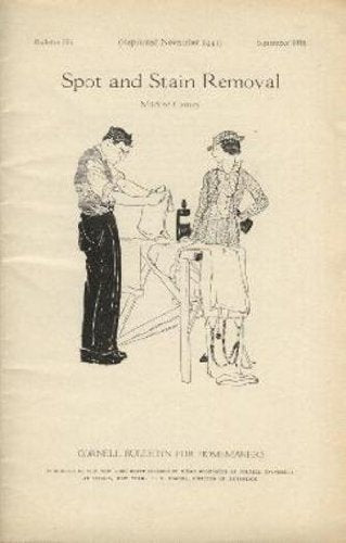 Spot and Stain Removal (Bulletin)