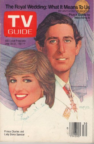 TV Guide July 25-31, 1981 Prince Charles and Lady Diana Spencer