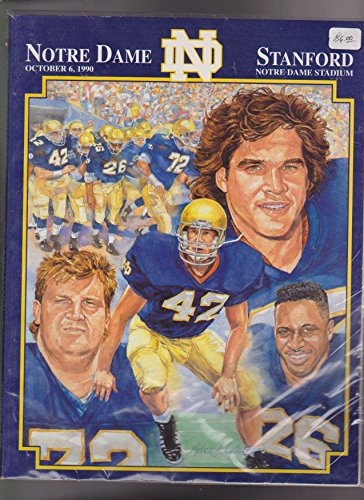 Notre Dame v Stanford NCAA Program October 6 1990