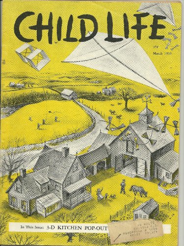 March 1956 Child Life Magazine (Kite Flying Cover)