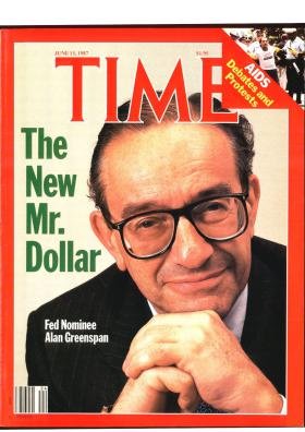 Time Magazine June 15 1987 The New Mr. Dollar Fed Nominee Alan Greenspan * AIDS Debates and Protests