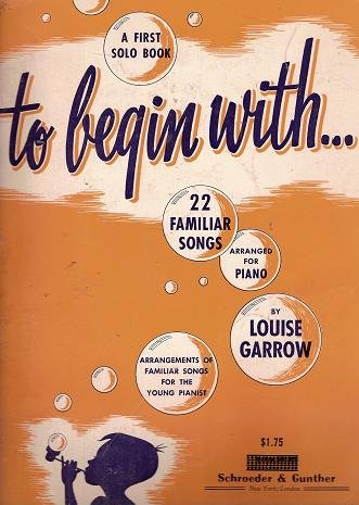 A First Solo Book to begin with