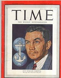 Time Magazine (October 29, 1945, Navy Secretary Forrestal)