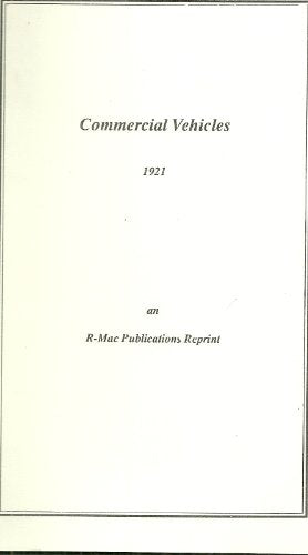 Commercial Vehicles 1921