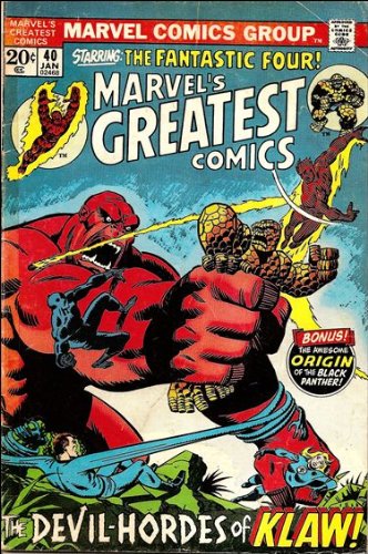 Marvel's Greatest Comics Issue 40 January 1973 "The Devil-hordes of Klaw"