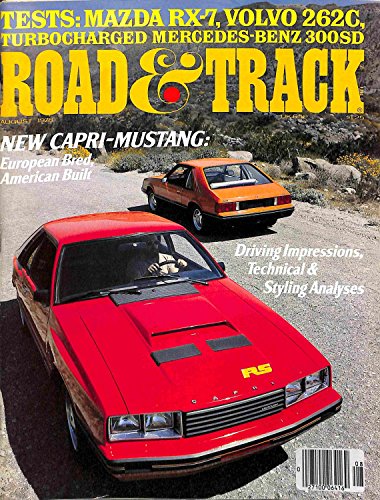 August 1978 Road & Track Magazine- Capri-Mustang