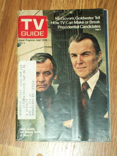 TV Guide June 12-18 1976 David Janssen & Anthony Zerbe HARRY O Cover