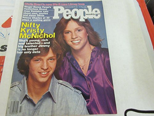 People Weekly Magazine (KRISTY MCNICHOL , Donna Fargo , Joan Fontaine , Prince Charles, November 20 , 1978)