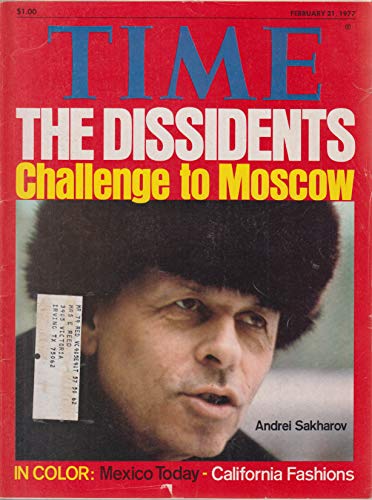 Time Magazine February 21 1977 The Dissidents Challenge to Moscow Andrei Sakharov *