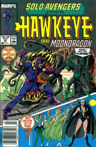 Solo Avengers #20 : Featuring Hawkeye and Moondragon (Marvel Comics)