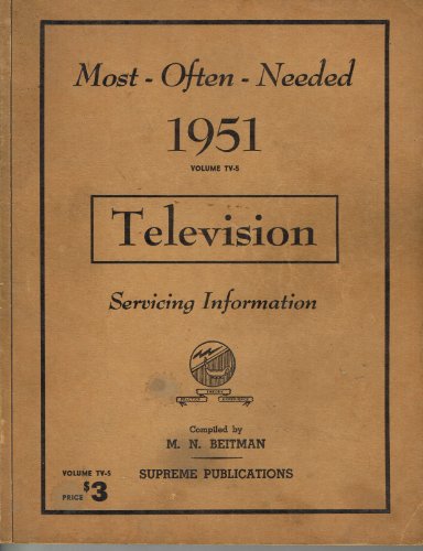 Most Often Needed Television Servicing Information 1951 (Volume TV-5)